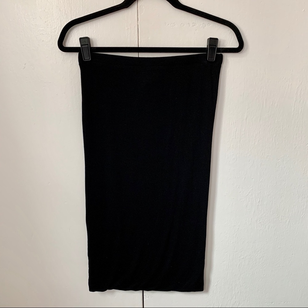 Bobeau Midi Black Skirt Sz S